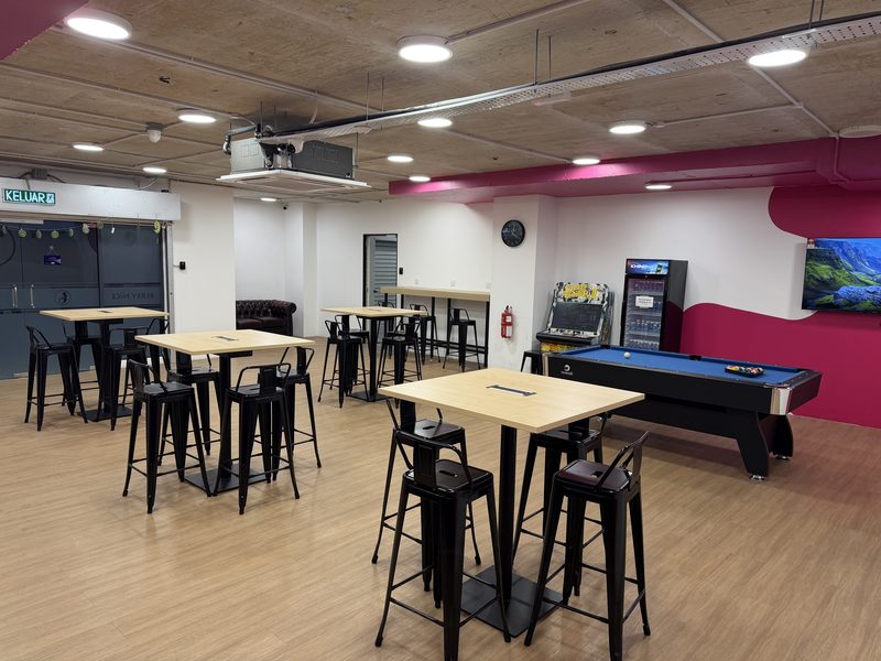 Spacious Berry Nice store interior with seating in Sentul, KL